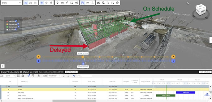 visualizing project progress with 4D BIM color coding