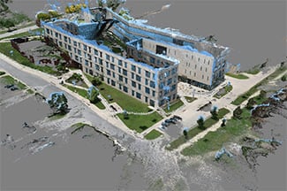 KU 3d point cloud generated from Reconstruct's reality mapping engine 