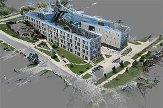 KU 3d point cloud generated from Reconstruct's reality mapping engine