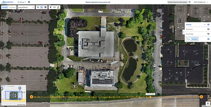 oracle 2d floorplan generated from reality mapping technology