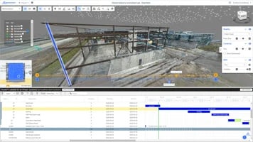 oracle drone point cloud bim overlay with 4d schedule integration 