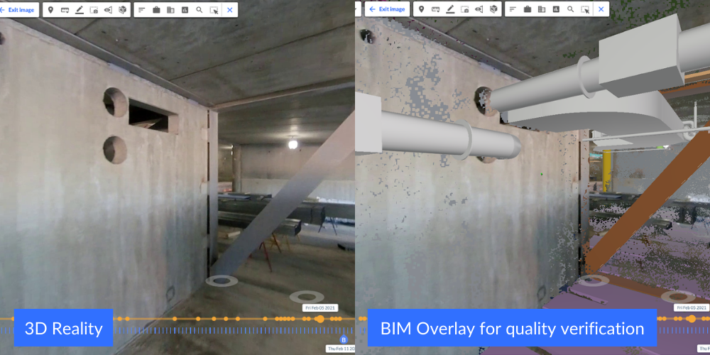 BIM overlay for QC HVAC