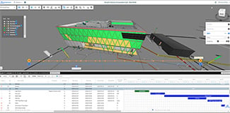 Oracle 4D schedule: visualizing concurrent activities and future work ahead