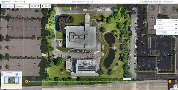 oracle 2d floorplan generated from reality mapping technology 