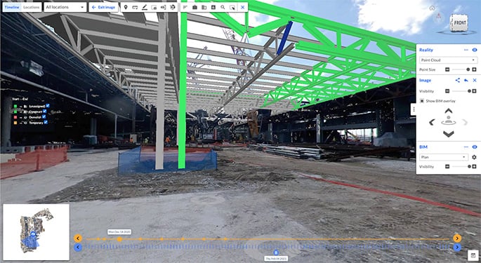 overlay bim against 3d model