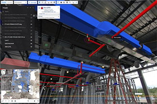 quality assurance process with building information modeling overlay